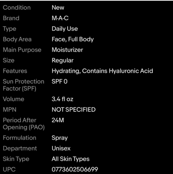 MAC Fix + magic radiance 3.4 fl oz NIB - Picture 4 of 9